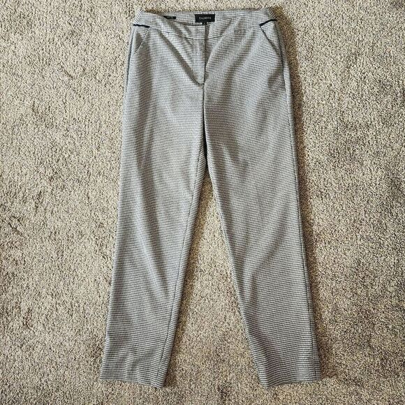 Talbots Gingham Dress Pant Women's Size 4 Multicolor Elastic Waist Pockets - Picture 2 of 7